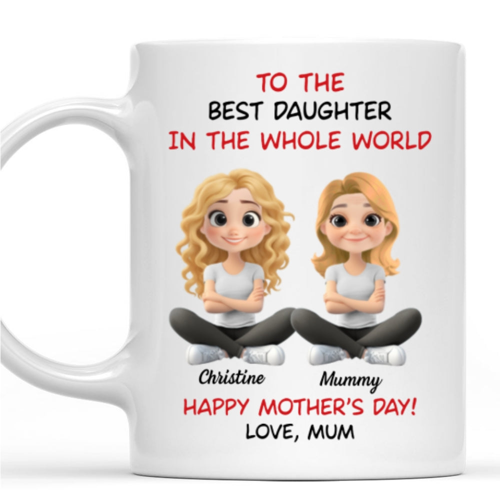 Custom Mother's Day Gift for Daughter • Our Bond Never Breaks - Personalized Coffee Mug