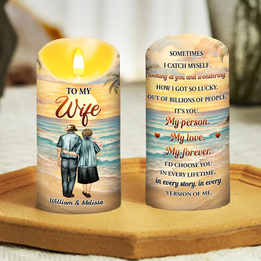 How Lucky I Am - Personalized LED Candle