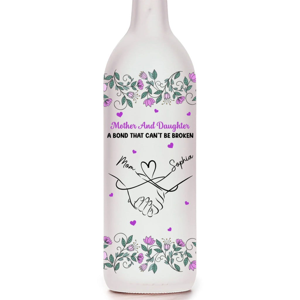 Mother And Daughter Relationship - Personalized Bottle Lamp