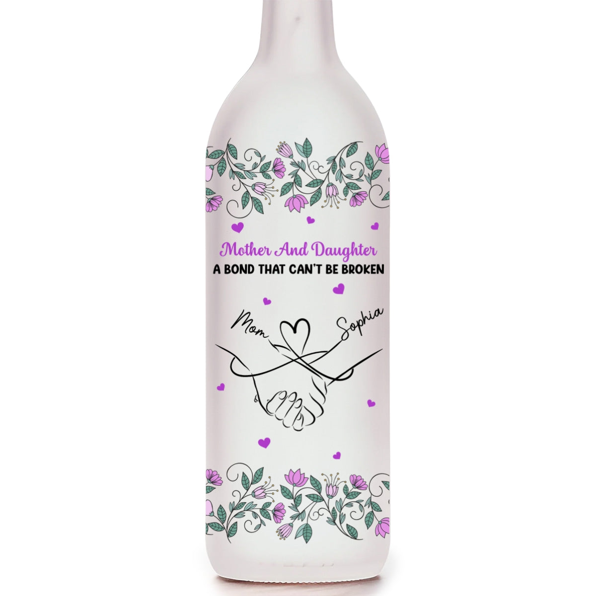 Mother And Daughter Relationship - Personalized Bottle Lamp