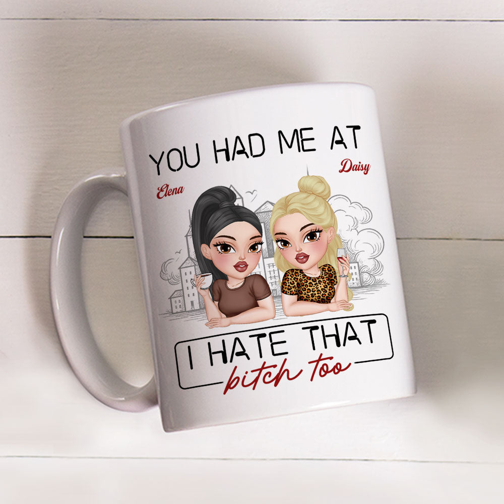 Custom Best Friend, Christmas & Birthday Friendship Keepsake Gift • Haters Make The Best Friends - Personalized Coffee Mug