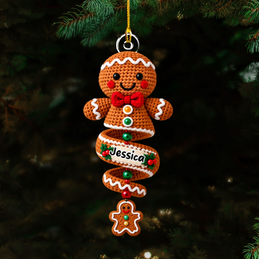Custom Family Ornament, Christmas Gift for Family Members •  Merry Little Miracle - Personalized Acrylic Ornament