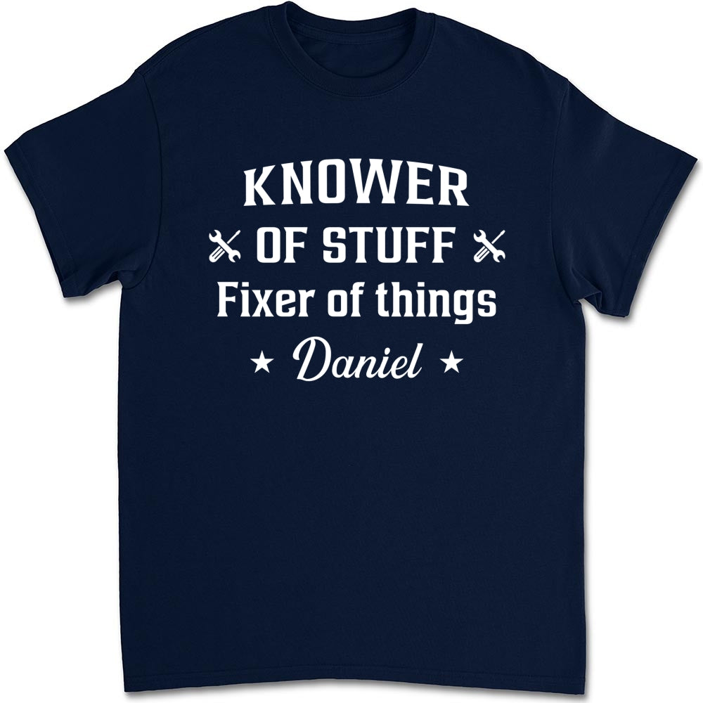 Custom Christmas Anniversary Keepsake Gifts For Husband • Fixer And Knower - Personalized Shirt