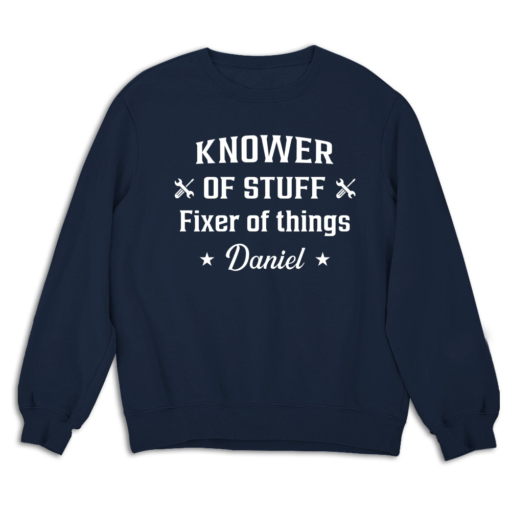 Custom Christmas Anniversary Keepsake Gifts For Husband • Fixer And Knower - Personalized Shirt