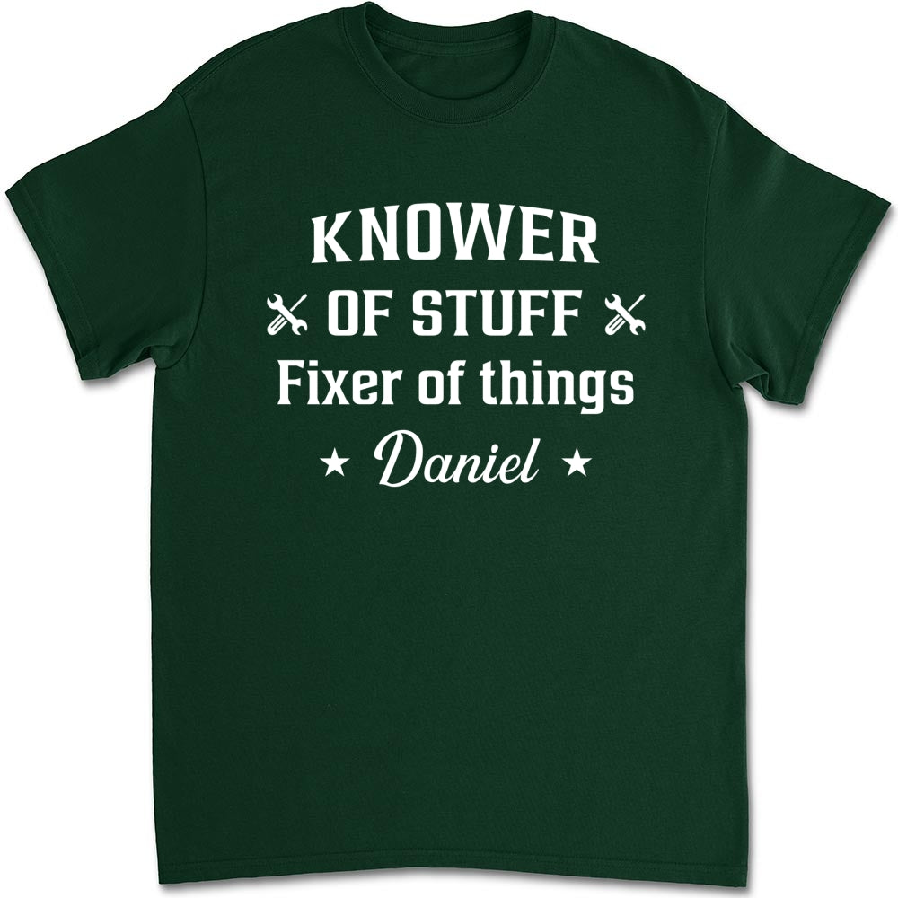 Custom Christmas Anniversary Keepsake Gifts For Husband • Fixer And Knower - Personalized Shirt