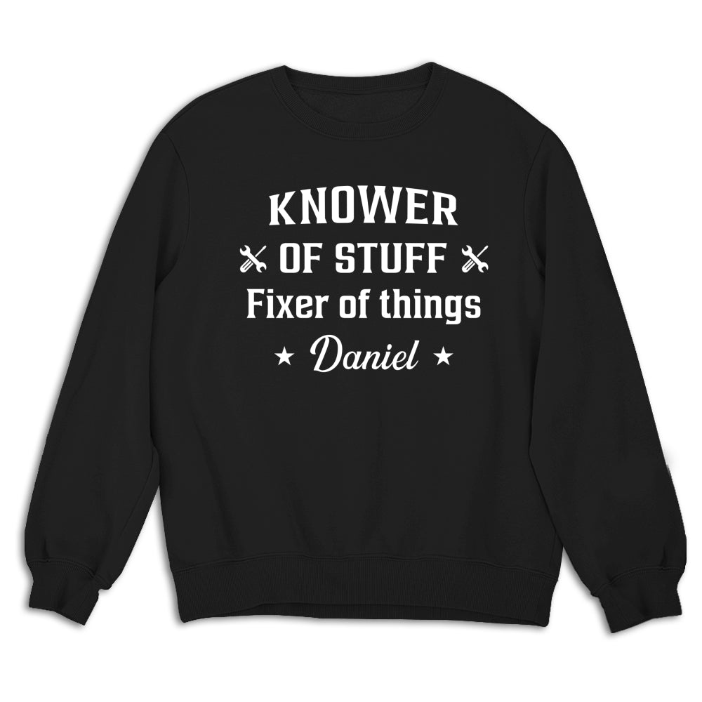Custom Christmas Anniversary Keepsake Gifts For Husband • Fixer And Knower - Personalized Shirt