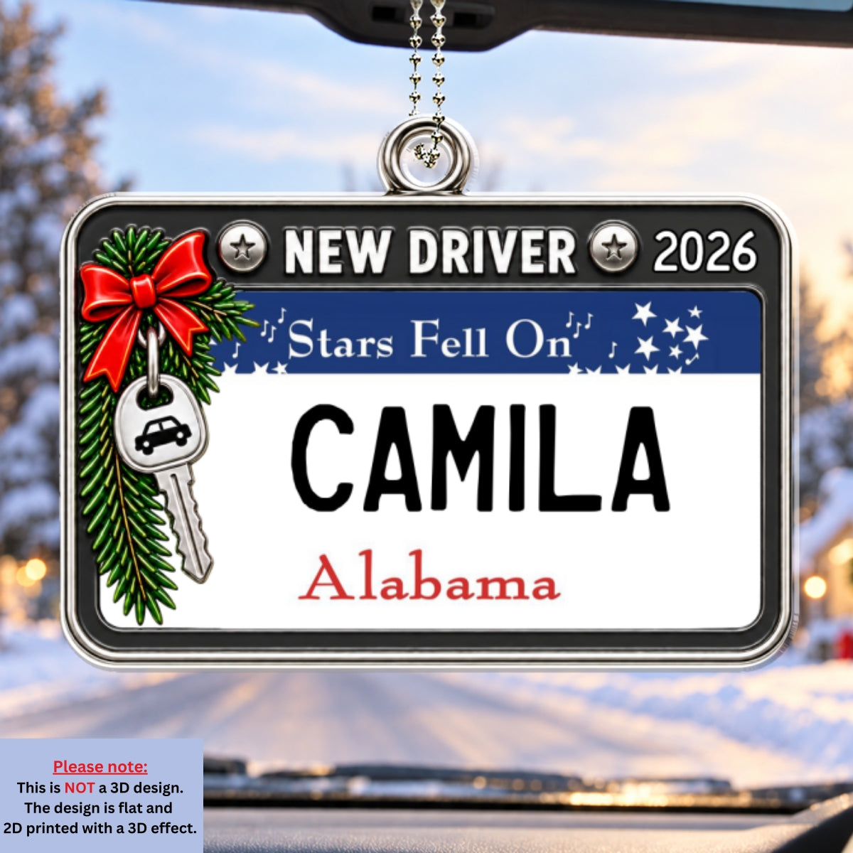 New Driver This Year - Personalized Car Ornament