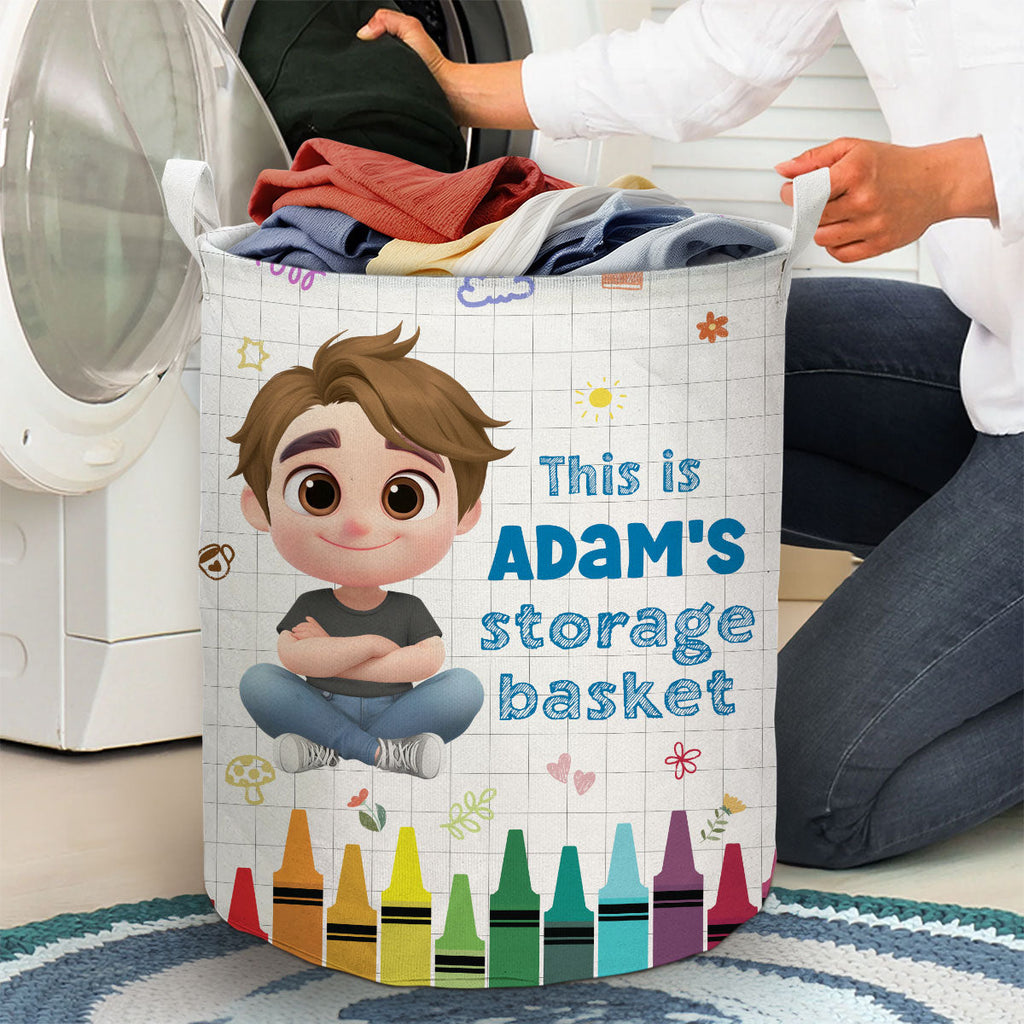 Kids Storage Basket - Personalized Basket