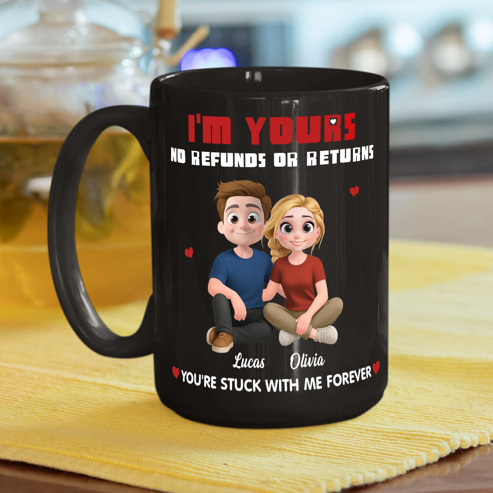 Custom Anniversary Keepsake Gifts For Couple • No Refunds Sorry About That - Personalized Coffee Mug
