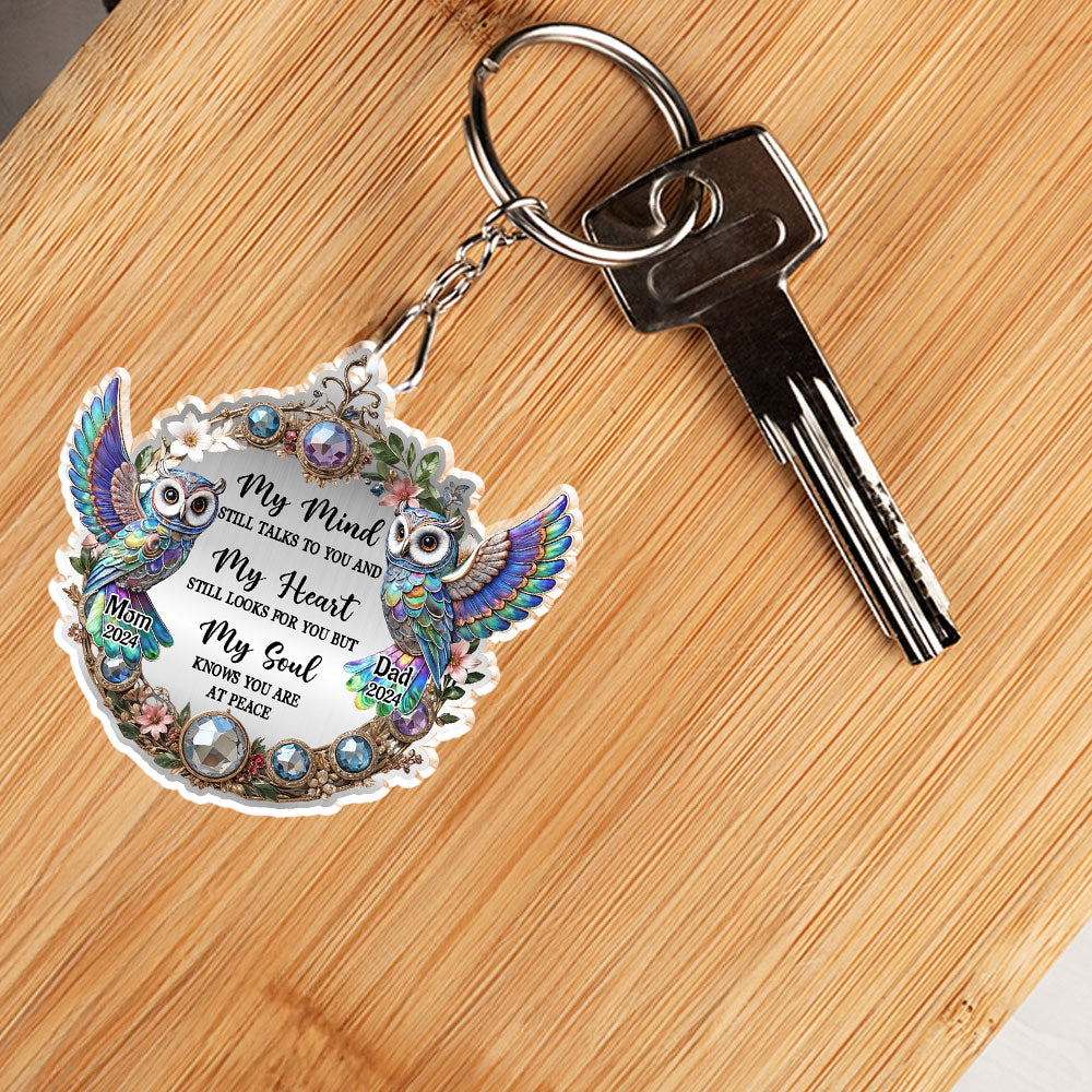 Owl My Mind My Heart My Soul - Personalized Acrylic Keychain