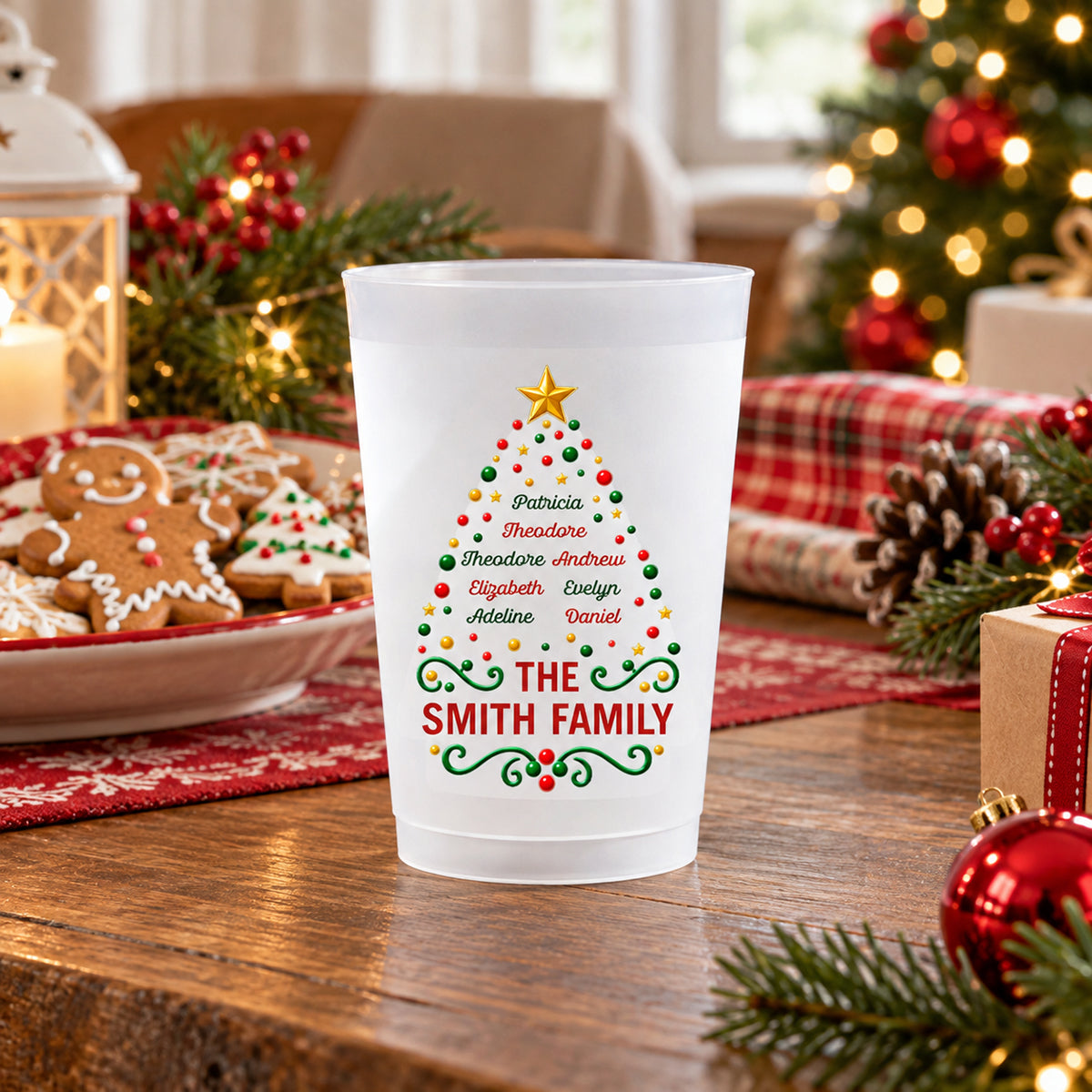 Merry Season - Personalized Frosted Cup