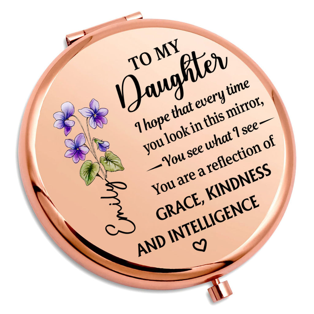 Your Heart Makes You Beautiful - Personalized Compact Mirror