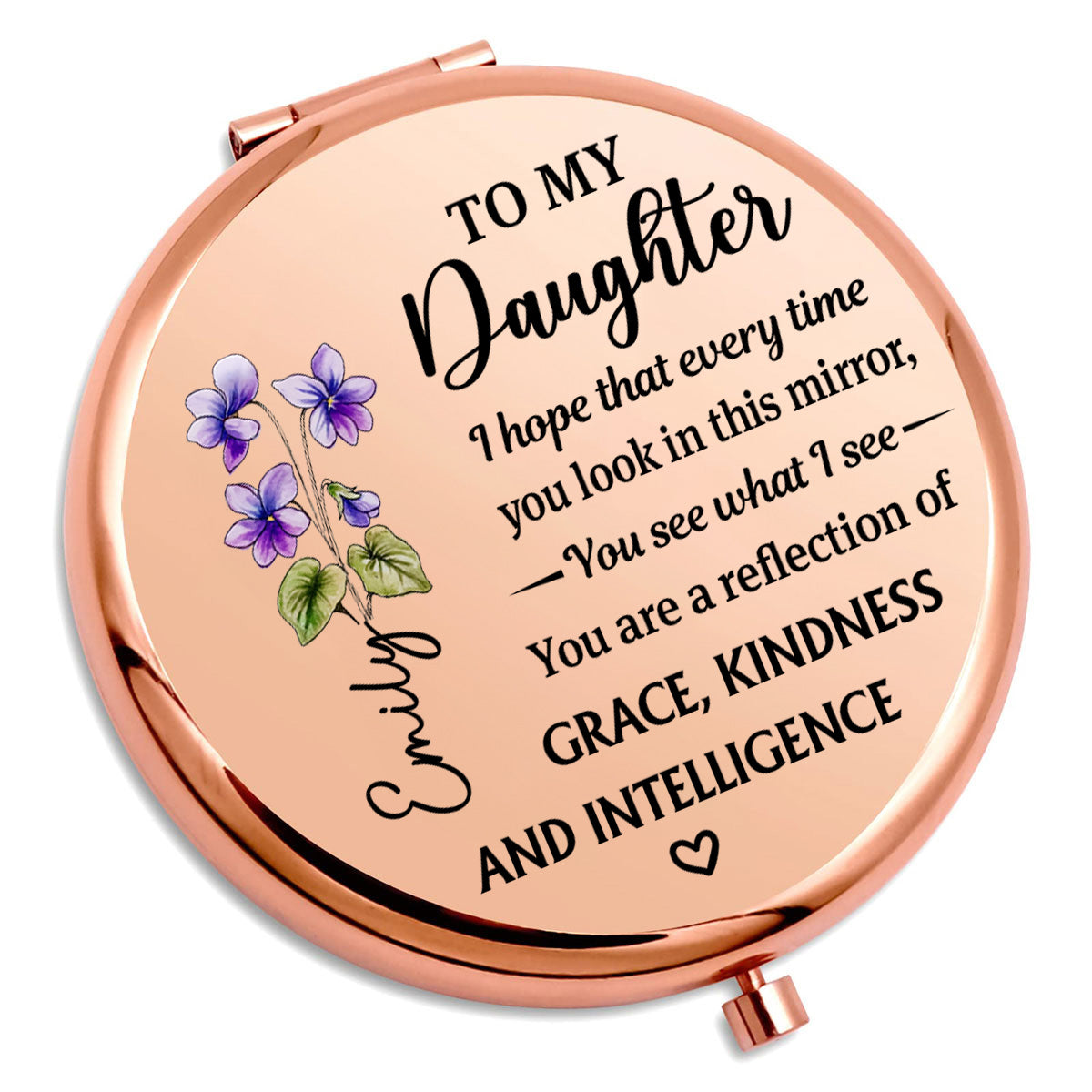 Your Heart Makes You Beautiful - Personalized Compact Mirror