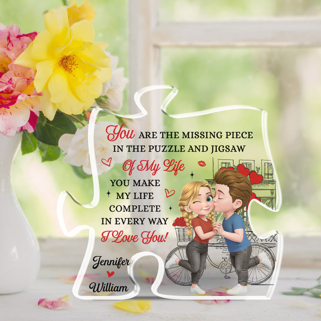Custom Couple's Decor, Anniversary & Wedding Gift • You Complete Every Part Of Me - Personalized Acrylic Plaque