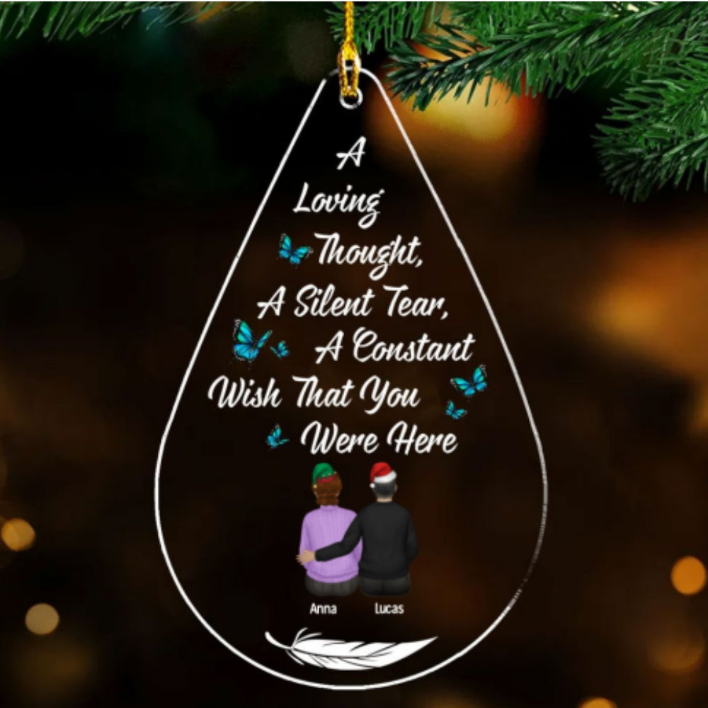 Custom Family Ornament, Christmas Gift for Family Members •  Memories Too Beautiful To Forget - Personalized Acrylic Ornament