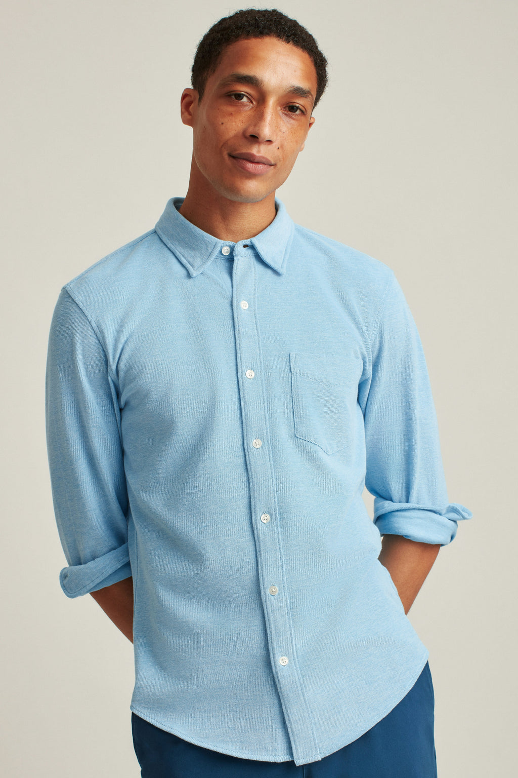 Knit Oxford Shirt