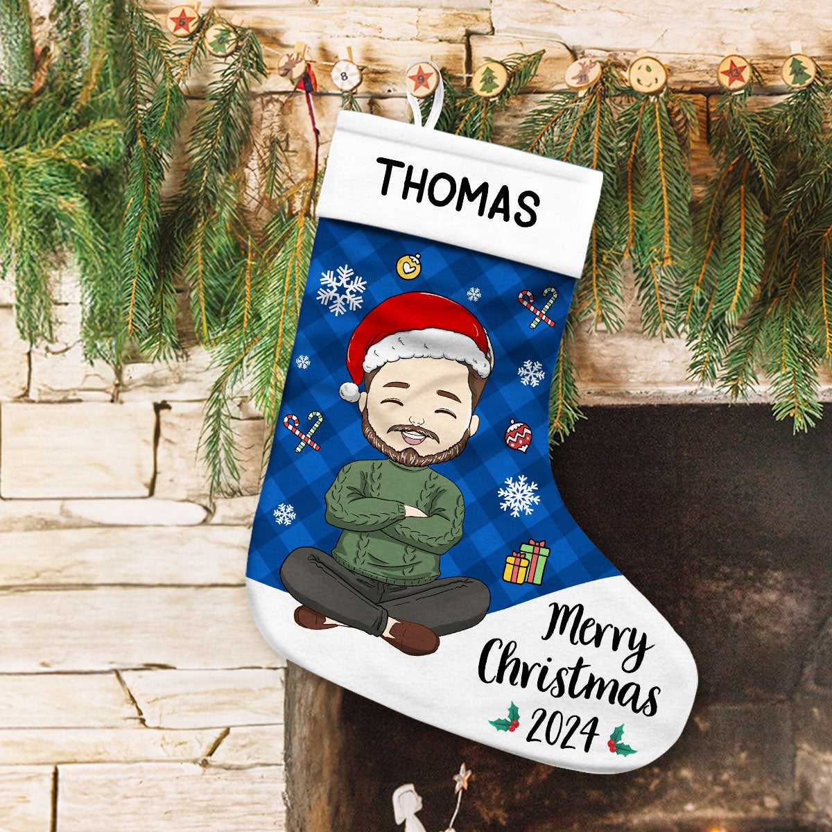 Custom Family Christmas Gifts, for Family Members, Holiday Decor • Christmas 2024 - Personalized Christmas Stocking