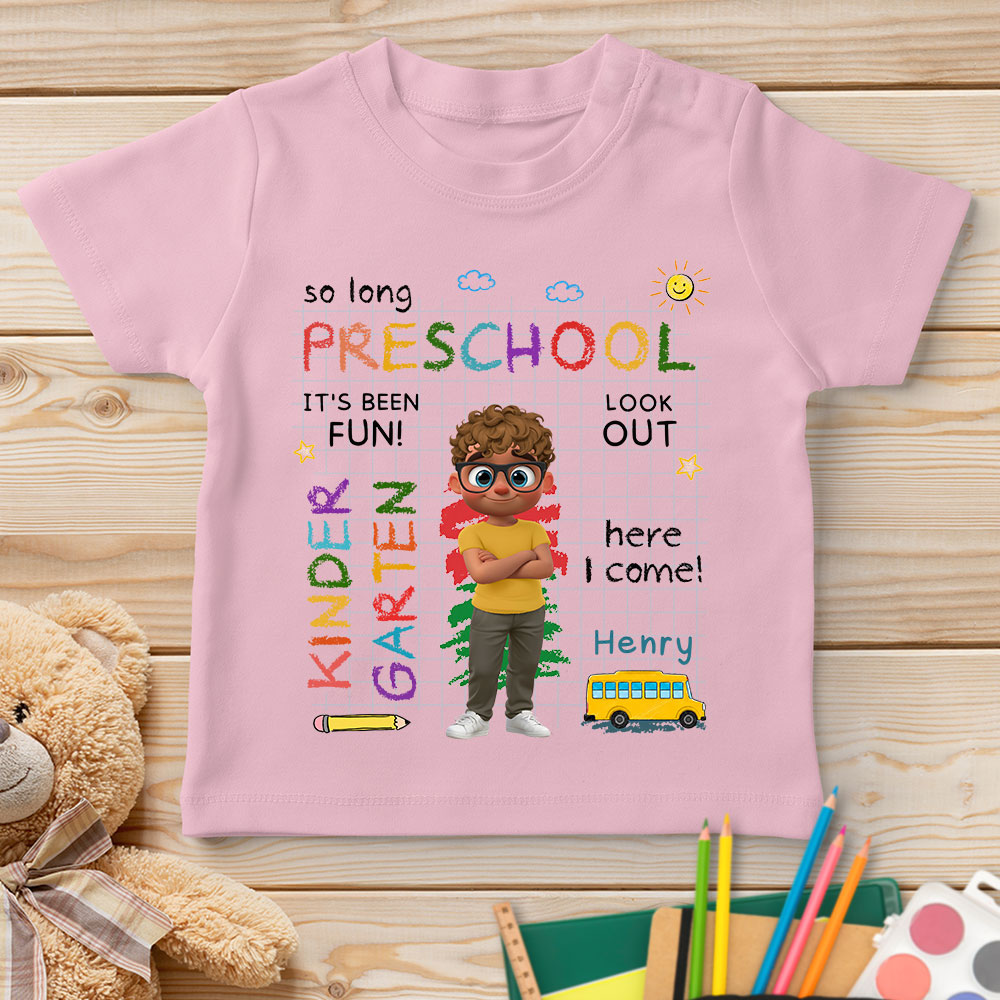 Custom Christmas Birthday Gifts For Children • Preschool Was Fun - Personalized Youth T-shirt