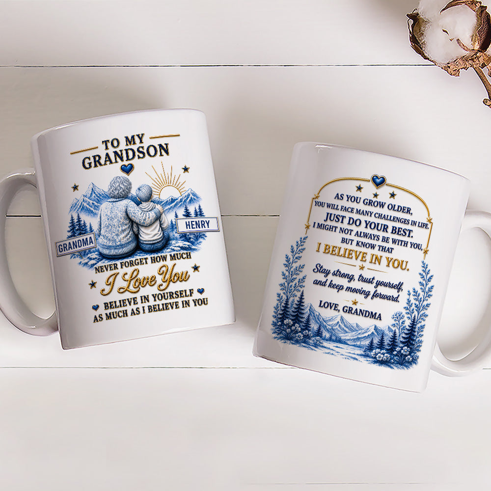 Custom Christmas & Birthday Keepsake Gift • My Love Always Follows You - Personalized 3D Inflated Effect Mug