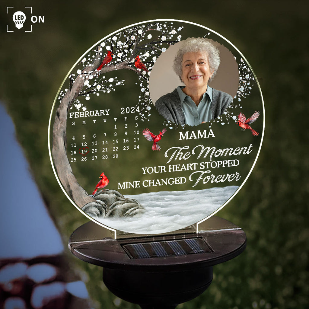 My Heart Changed Forever - Personalized Solar Light
