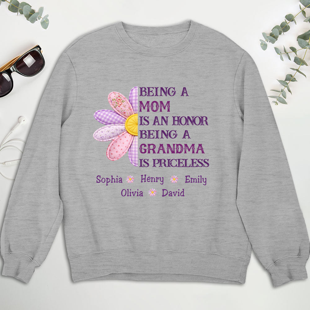 Custom Mother's Day Gift for Mom & Grandma • Being A Grandma - Personalized Shirt