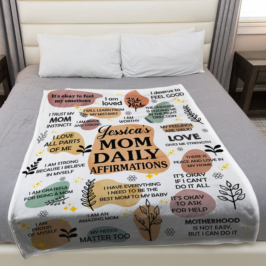 Daily Affirmations - Personalized Fleece Blanket