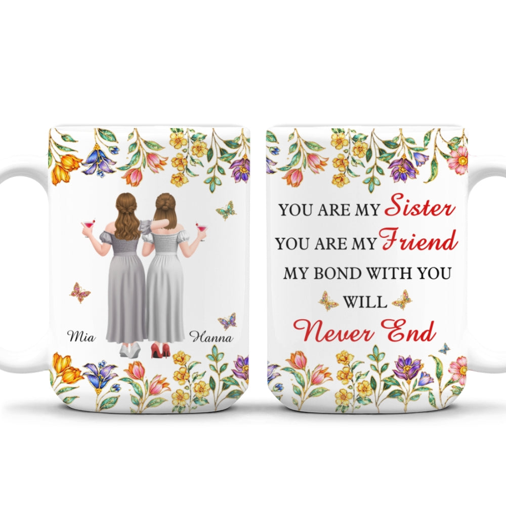 Custom Christmas & Birthday Gift for Brother & Sister • My Bond With You - Personalized Coffee Mug