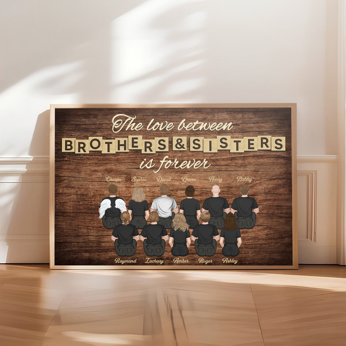 Brothers & Sisters Forever Version 3 - Personalized Poster