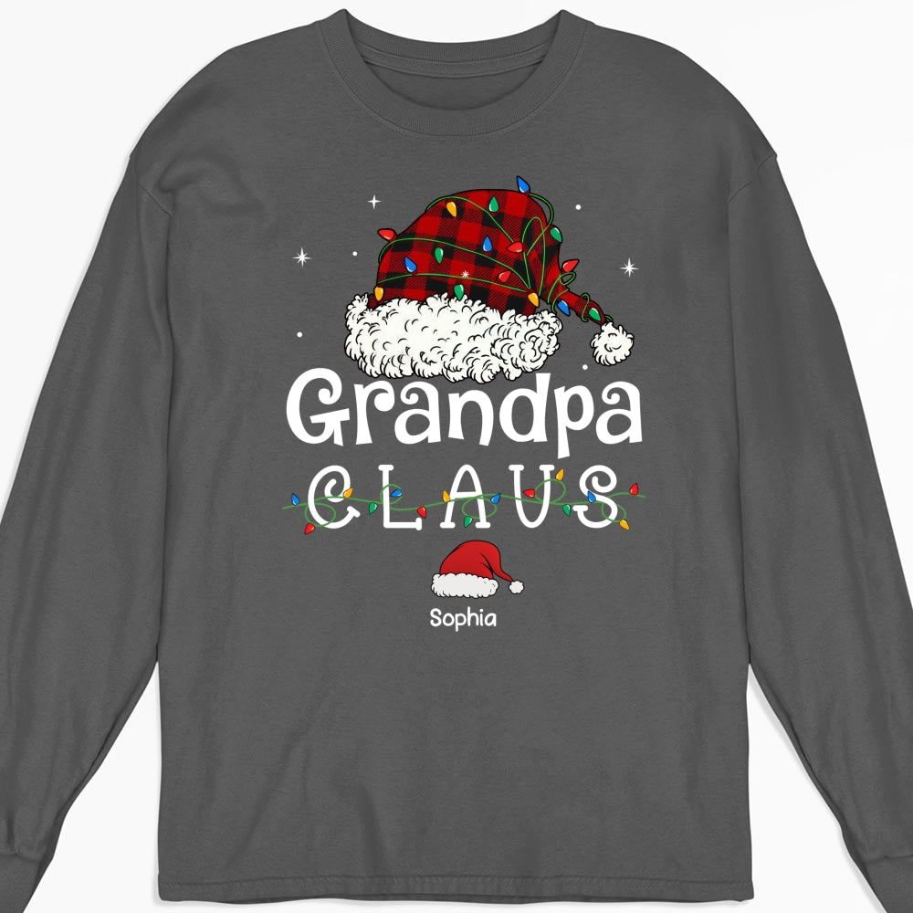 Custom Christmas & Birthday Gift for Grandpa • Grandpa Claus - Personalized Shirt