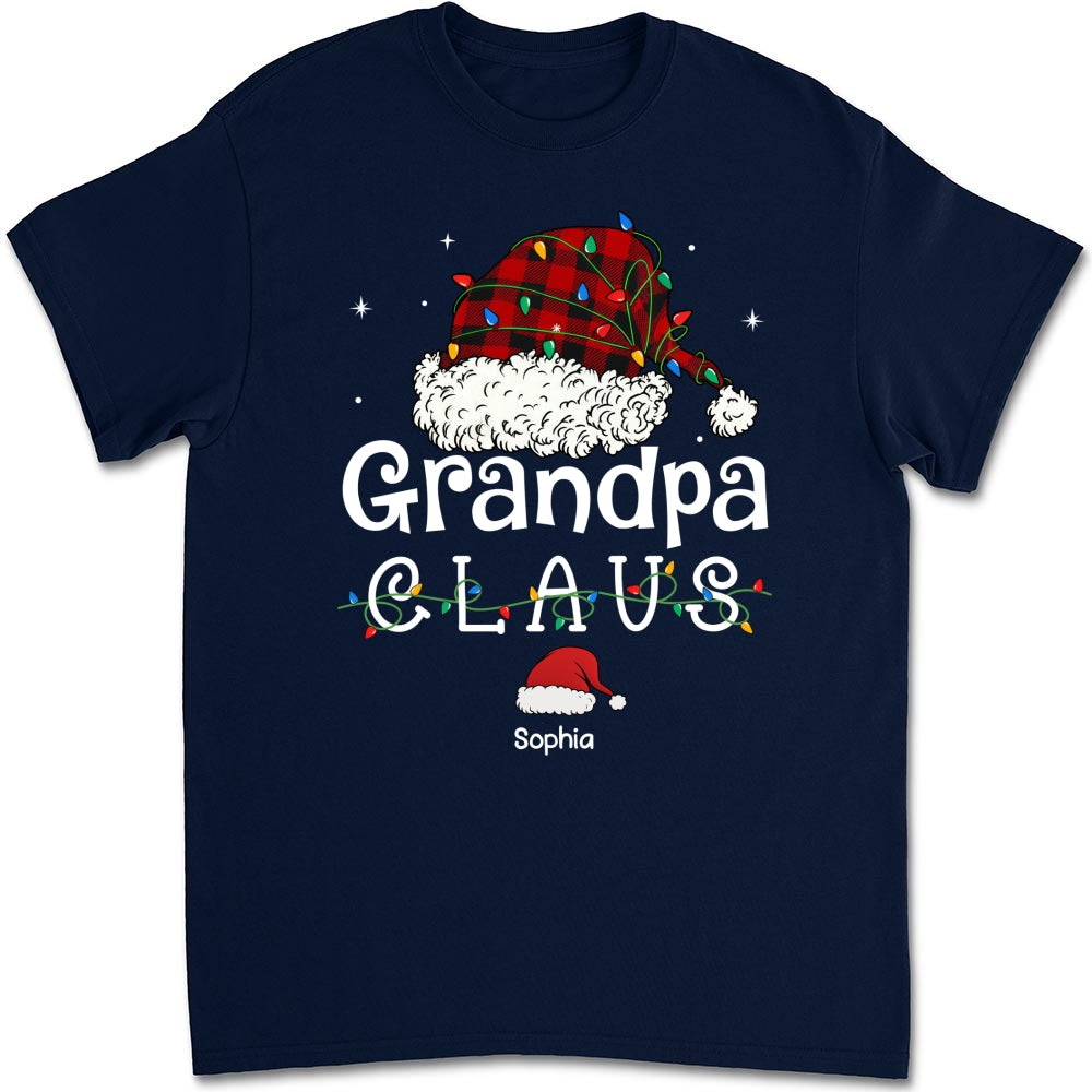 Custom Christmas & Birthday Gift for Grandpa • Grandpa Claus - Personalized Shirt