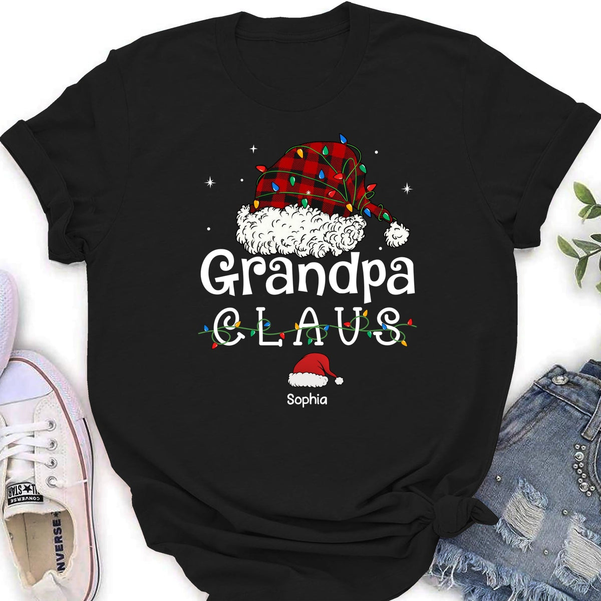 Custom Christmas & Birthday Gift for Grandpa • Grandpa Claus - Personalized Shirt