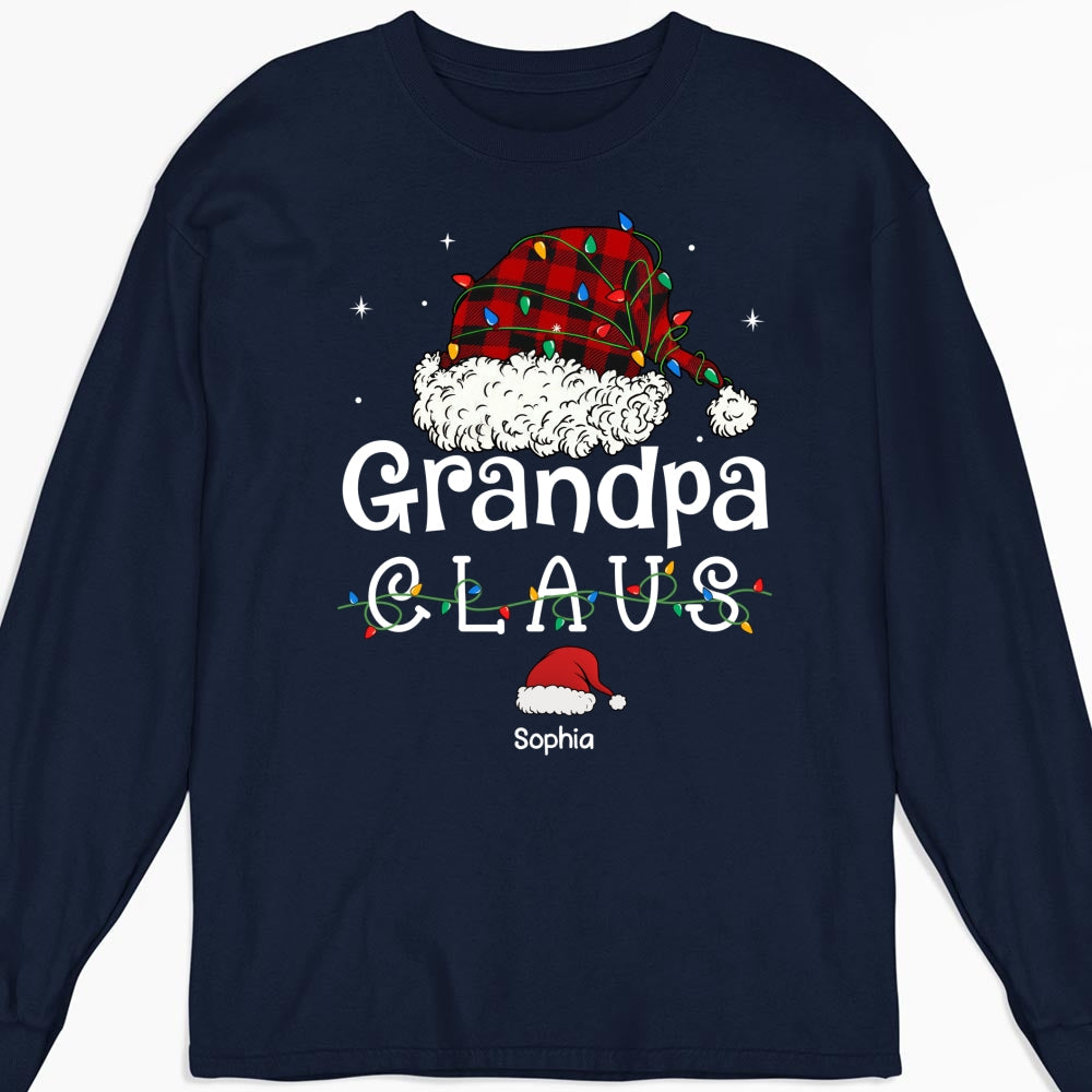 Custom Christmas & Birthday Gift for Grandpa • Grandpa Claus - Personalized Shirt