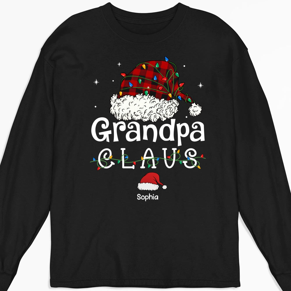 Custom Christmas & Birthday Gift for Grandpa • Grandpa Claus - Personalized Shirt