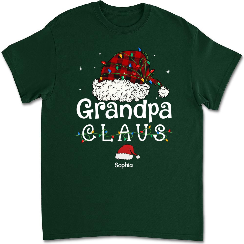 Custom Christmas & Birthday Gift for Grandpa • Grandpa Claus - Personalized Shirt