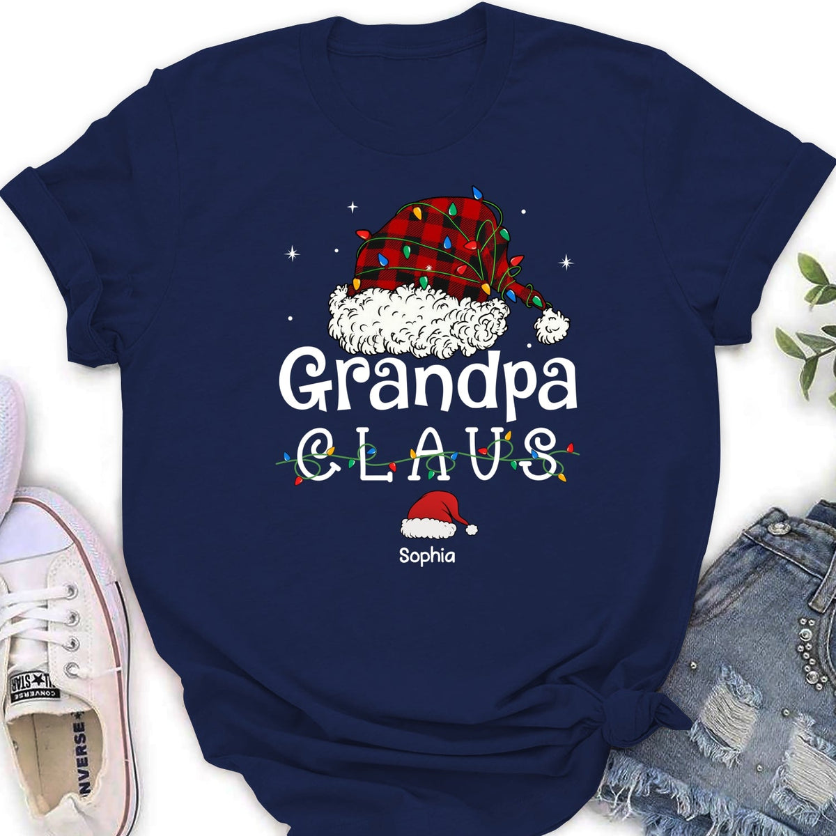 Custom Christmas & Birthday Gift for Grandpa • Grandpa Claus - Personalized Shirt