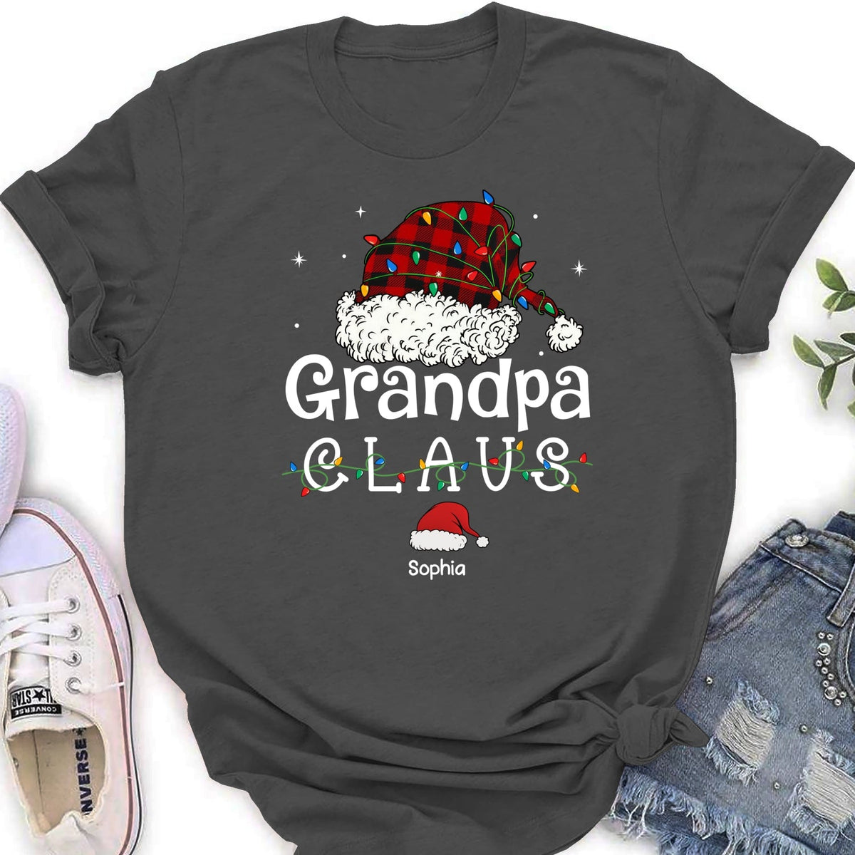 Custom Christmas & Birthday Gift for Grandpa • Grandpa Claus - Personalized Shirt