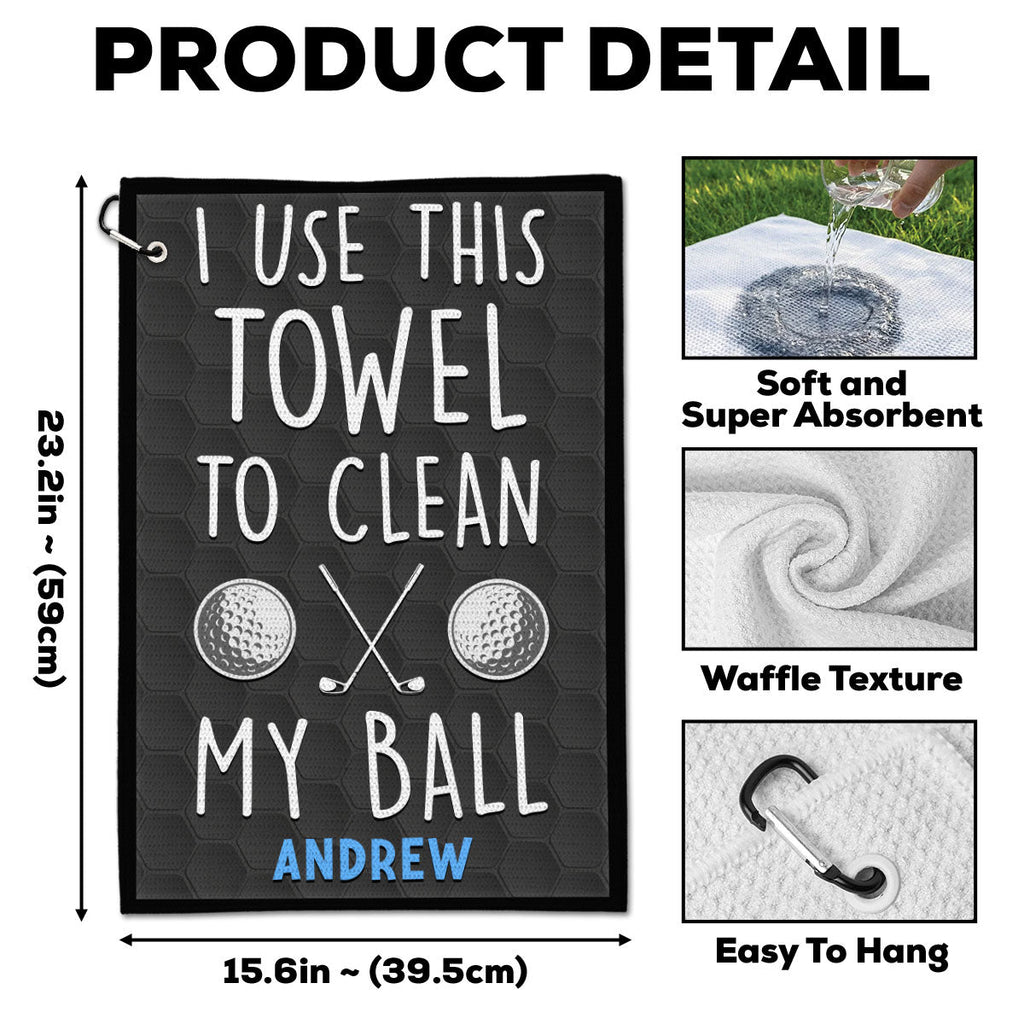 Clean My Ball - Personalized Golf Towel
