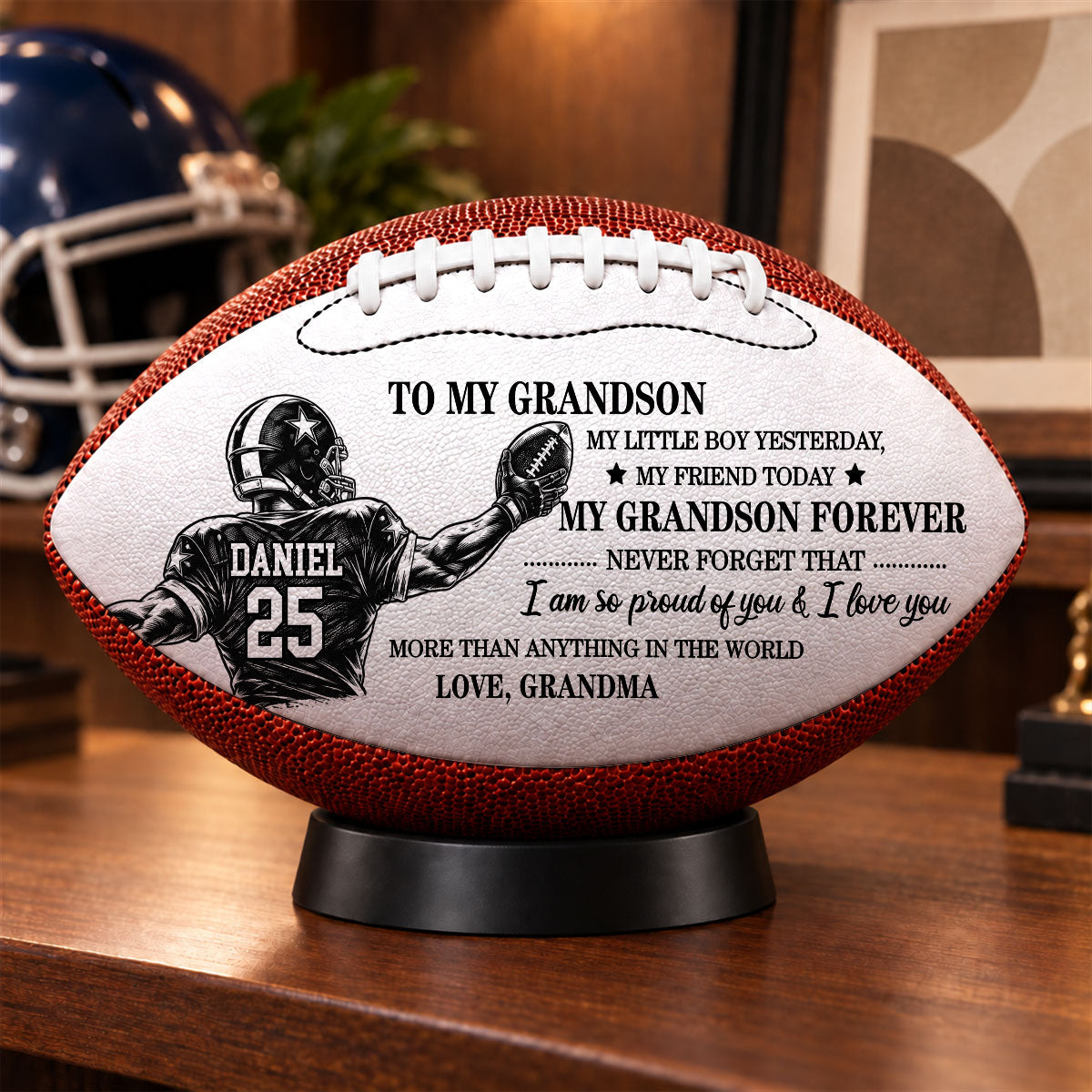 My Little Boy - Personalized Leather Football