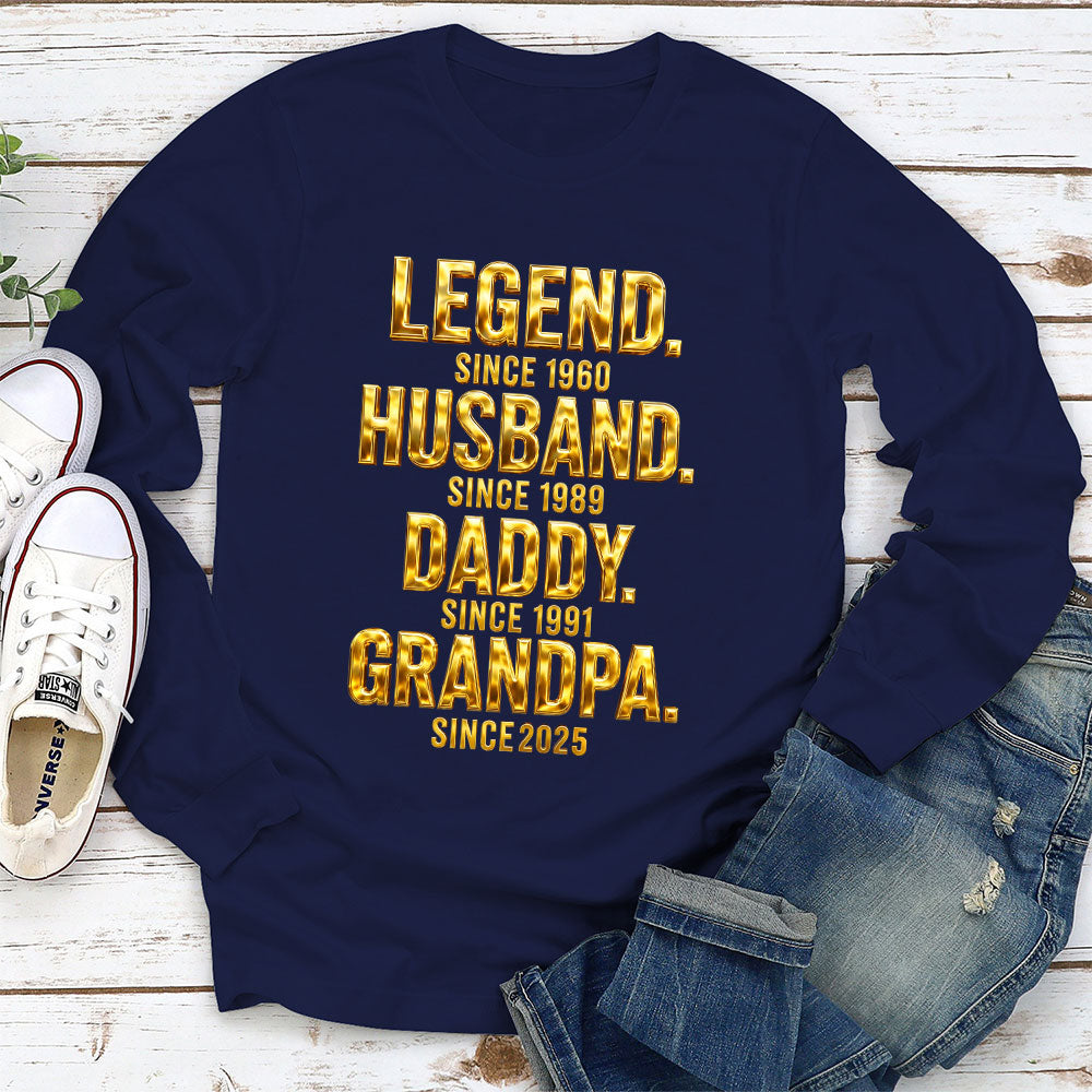 Custom Father's Day, Special Gift for Dad & Grandpa • Legend Dad Grandpa - Personalized Shirt