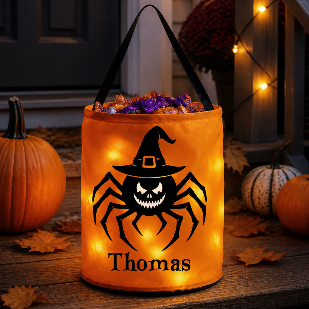 Halloween Mascot - Personalized Light Up Basket