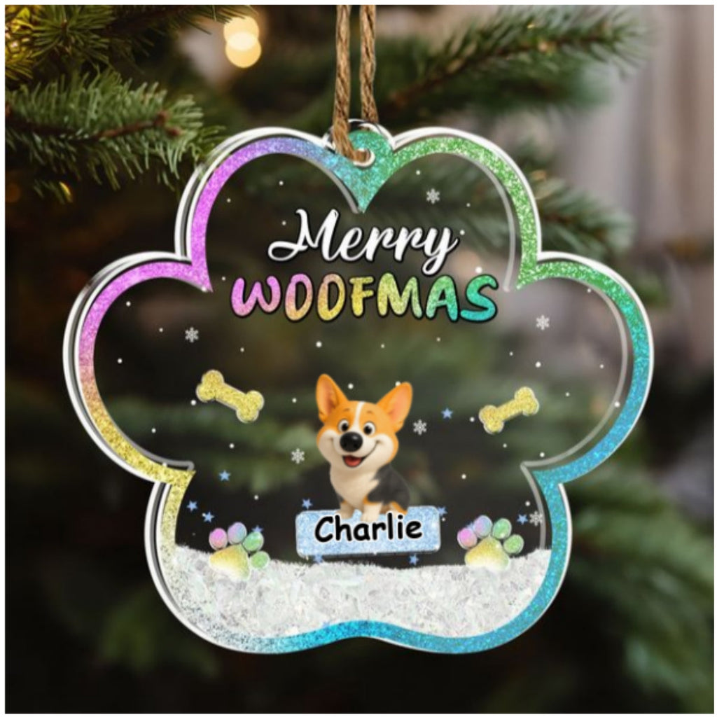 Custom Keepsake Christmas Ornament •  We And Snow - Personalized Acrylic Shaker Ornament