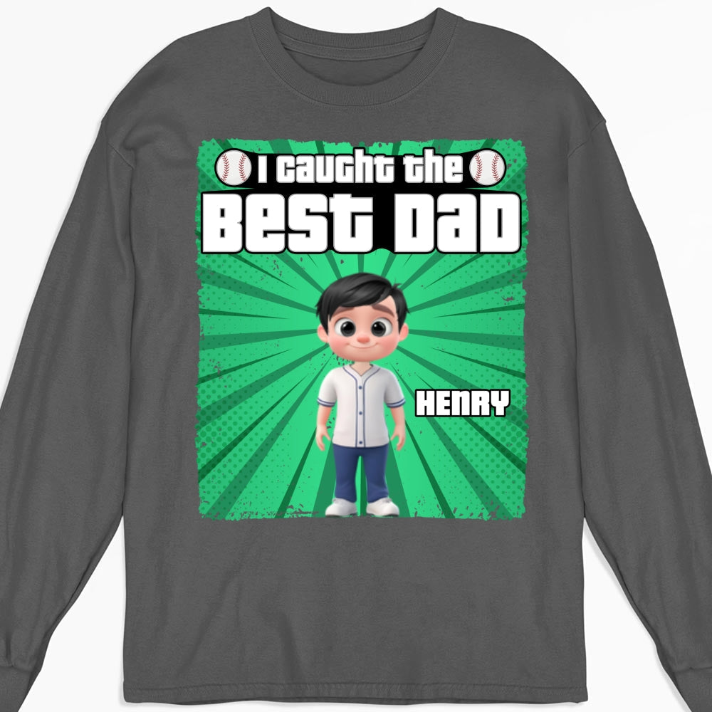Custom Father's Day Gift For Son • Daddy Baseball Buddy - Personalized Shirt