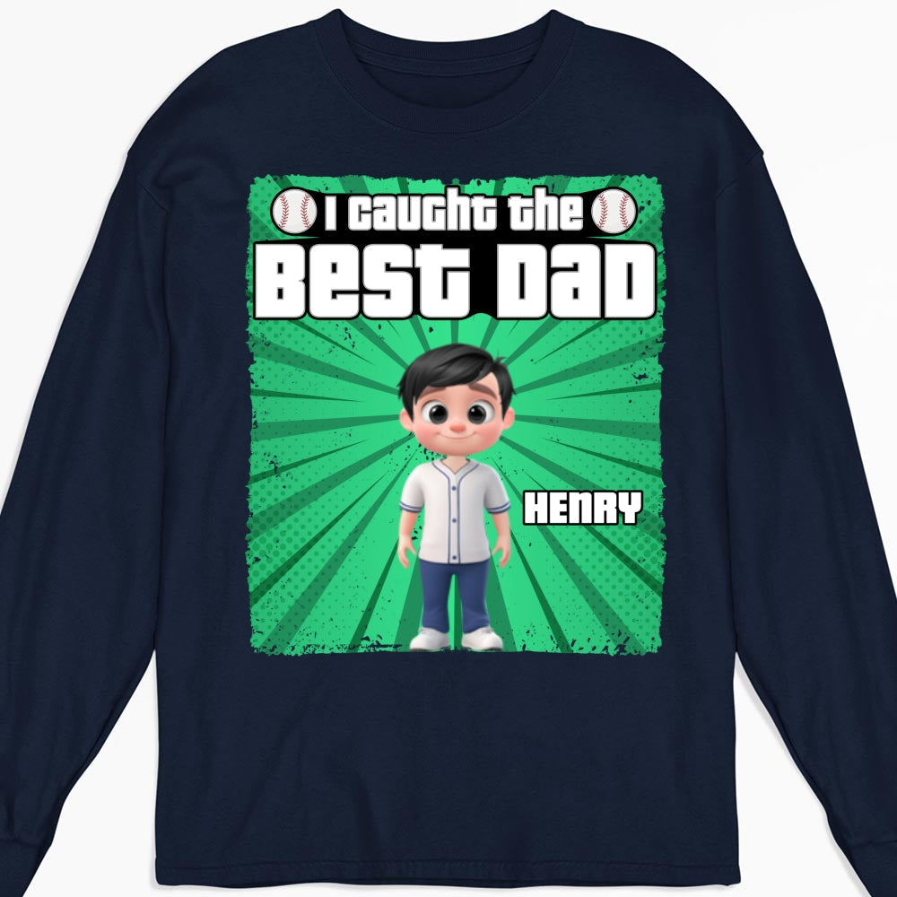 Custom Father's Day Gift For Son • Daddy Baseball Buddy - Personalized Shirt