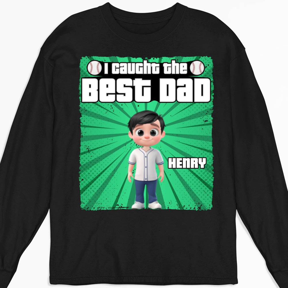 Custom Father's Day Gift For Son • Daddy Baseball Buddy - Personalized Shirt