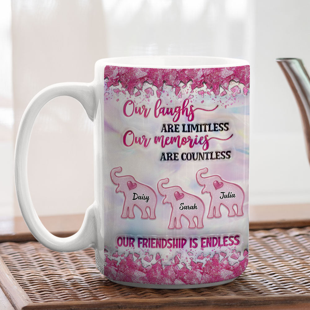 Custom Christmas & Birthday Gift for Brother & Sister • Together As Us - Personalized 3D Inflated Effect Coffee Mug