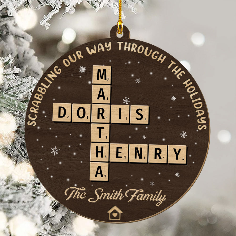 Custom Family Ornament, Christmas Gift for Family Members •  The Best Part Of Christmas - Personalized Wood Ornament