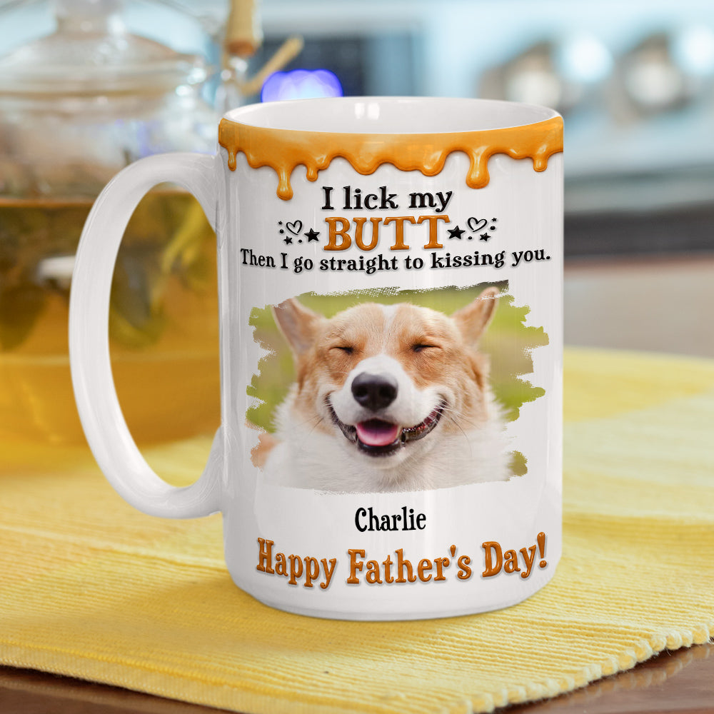 Custom Photo Christmas & Birthday Keepsake Gift • Go Straight To Kissing You Photo - Personalized 3D Effect Mug