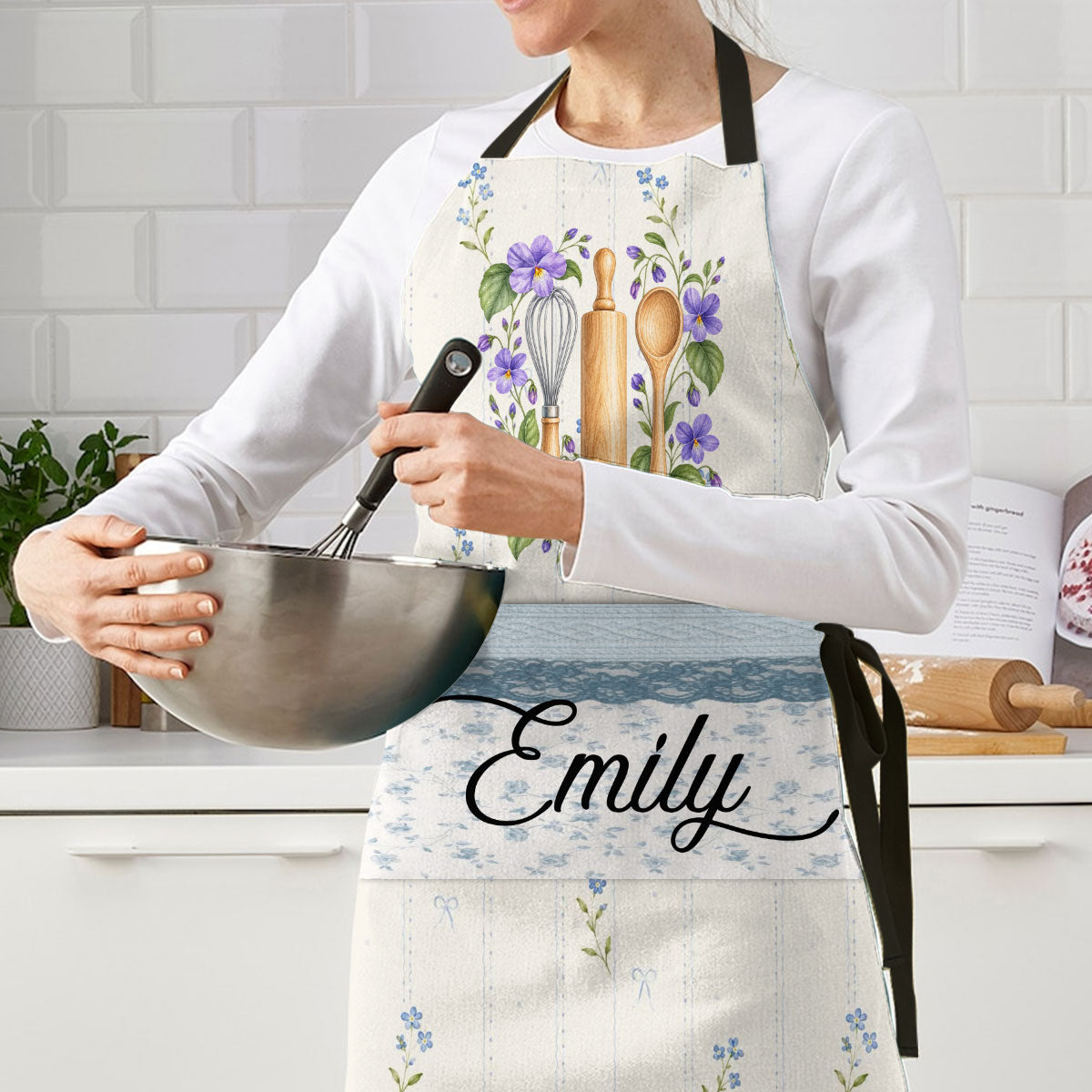 Birth Month Flower - Personalized Apron