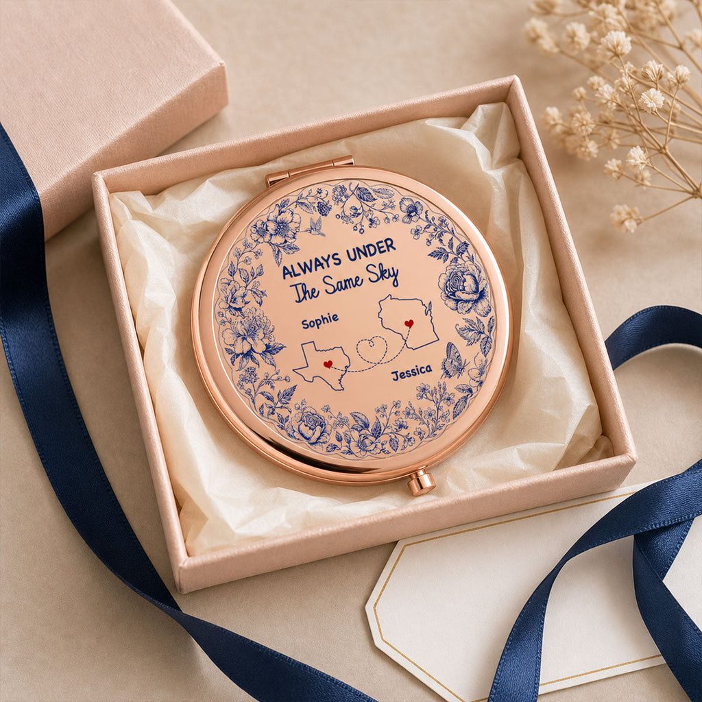 Under The Same Sky - Personalized Compact Mirror