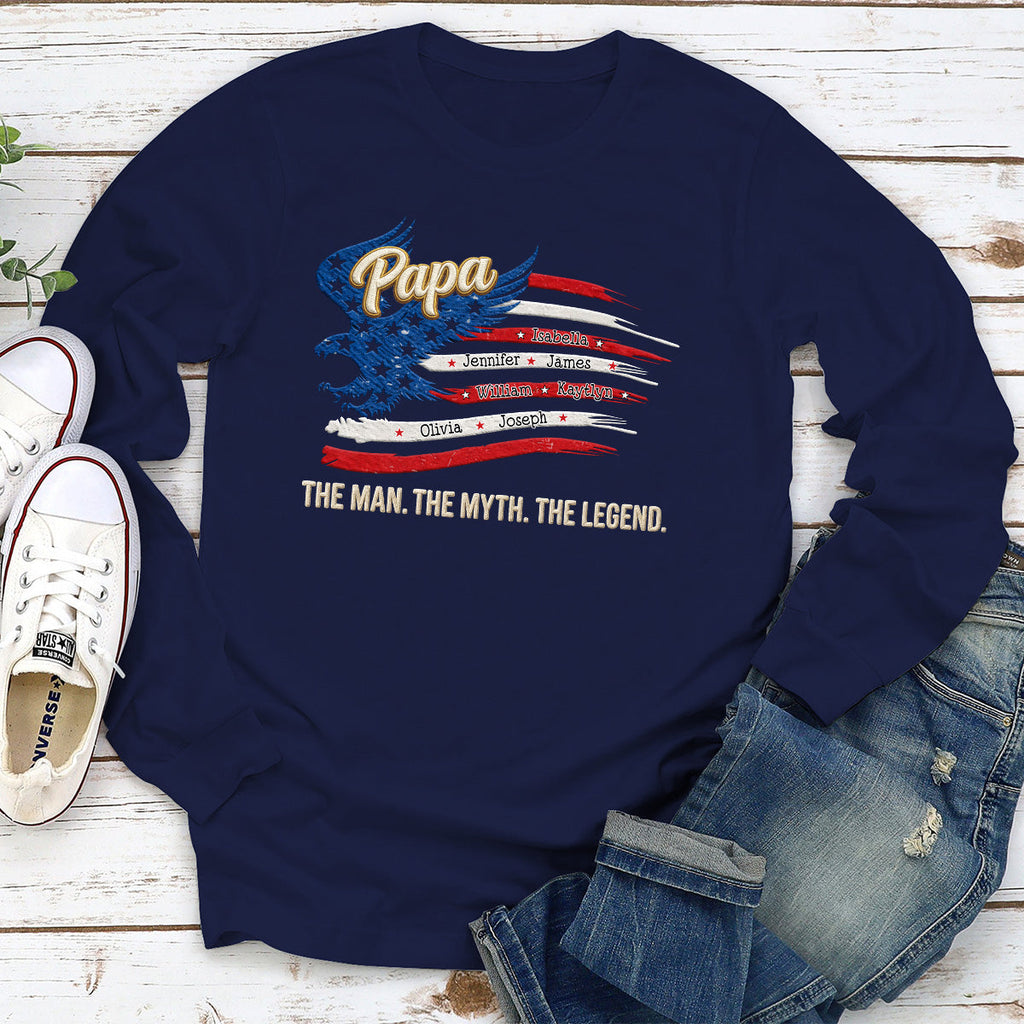 Custom Father's Day, Special Gift for Dad & Grandpa • Papa Super Legend - Personalized Shirt